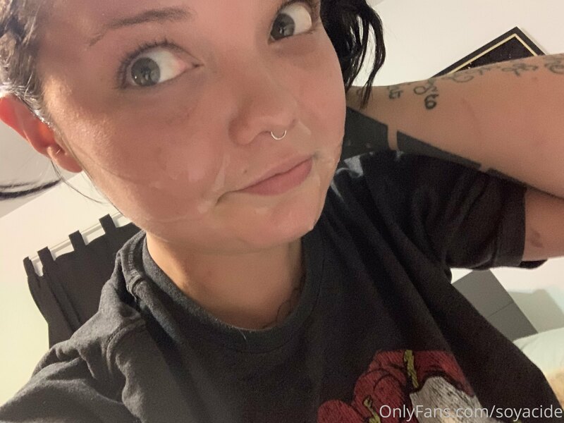 I don’t know how to model semen on my face yet. Forgive me.... 4