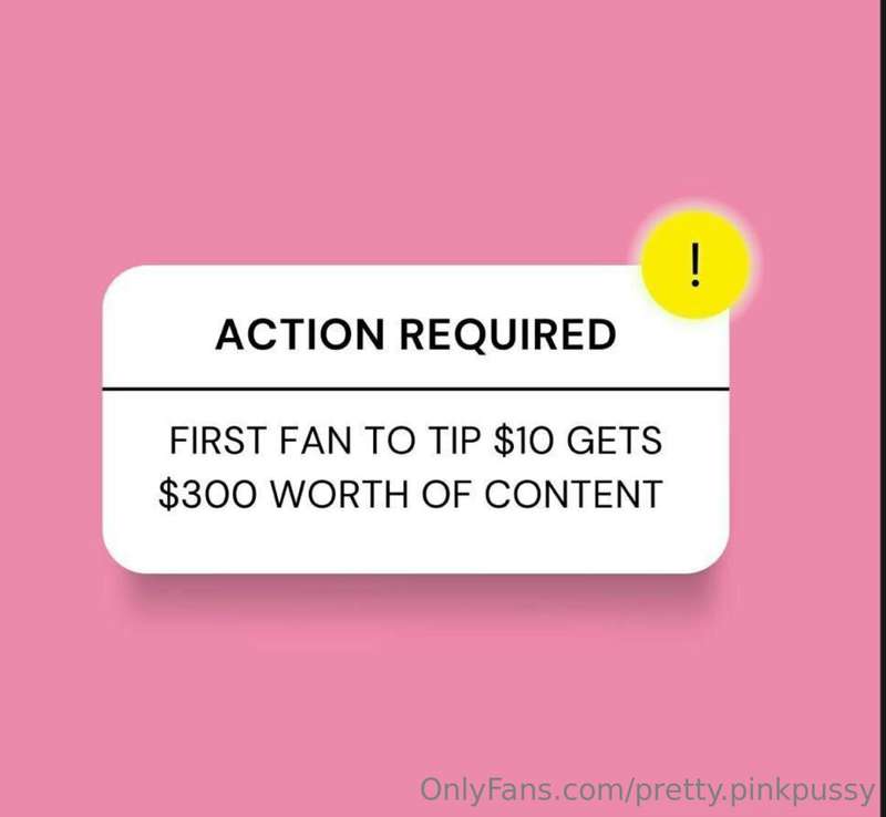 FIRST FAN TO TIP ONLY! HURRY 😈