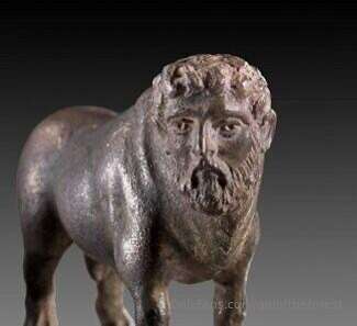 Silver figurine of the river god Achelous, Greece, circa 400.. 1