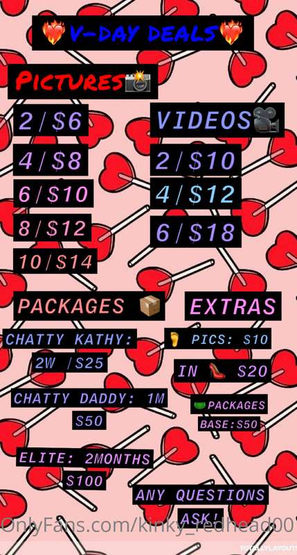 Cum take advantage of deals before Monday!