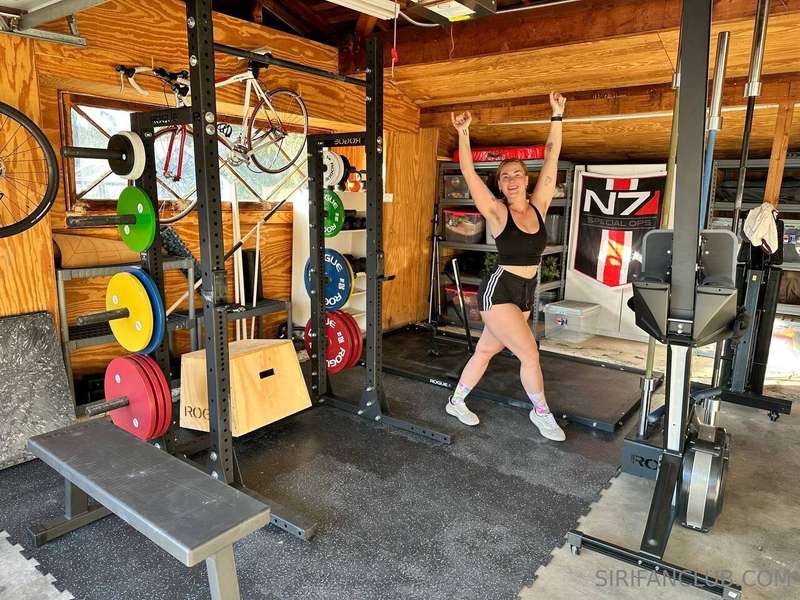 It’s not home until the home gym is set up!
