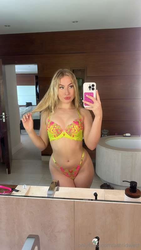 What are you thinking to my new lingerie... Something tells .. 1