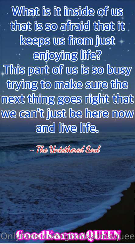BE.  HERE.  NOW.

#difficultbutnotimpossible

xo
