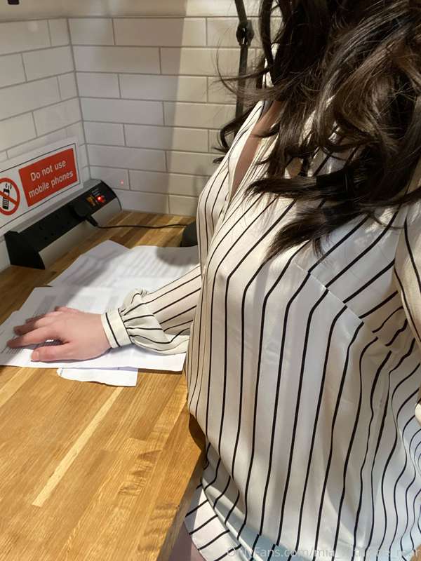 Would my nipples distract you from work? What if I caught yo..