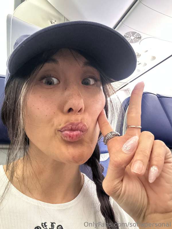 Caught a lil flight ✈️ but my mind’s still on that mouth… yo..