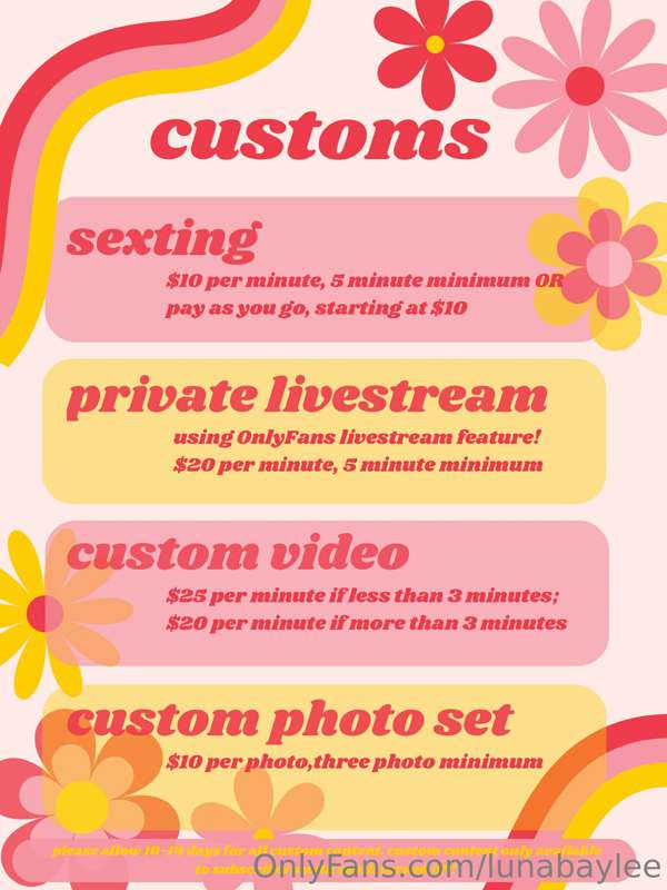 had to hit ya with a cute new tip/customs menu for the summe..