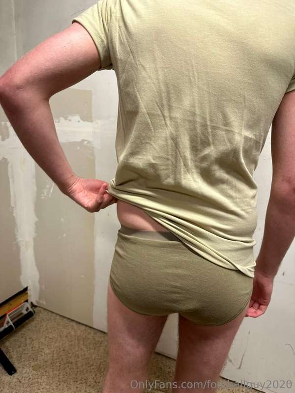The private doing a little stripping down to his military br.. 24