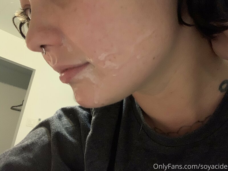 I don’t know how to model semen on my face yet. Forgive me.... 5