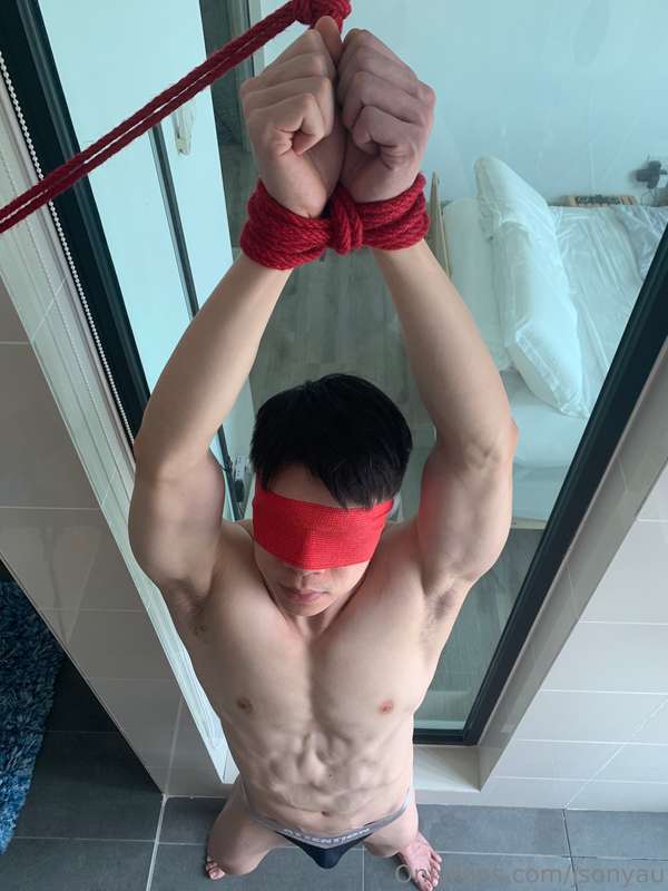 Here are some photos taken after being tied up.  2