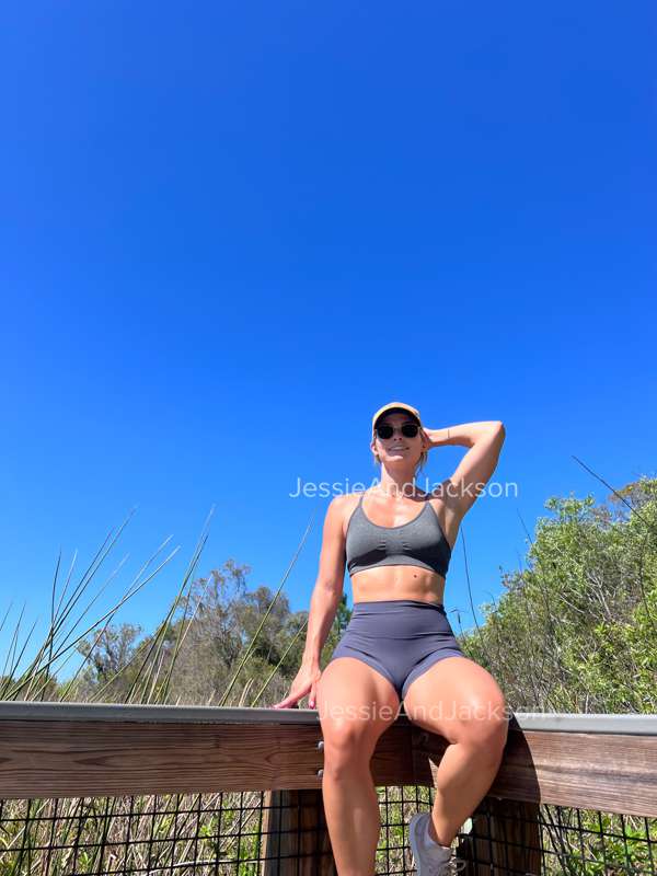 **Just being goofy on our bike ride this morning** 😋
It was .. 6