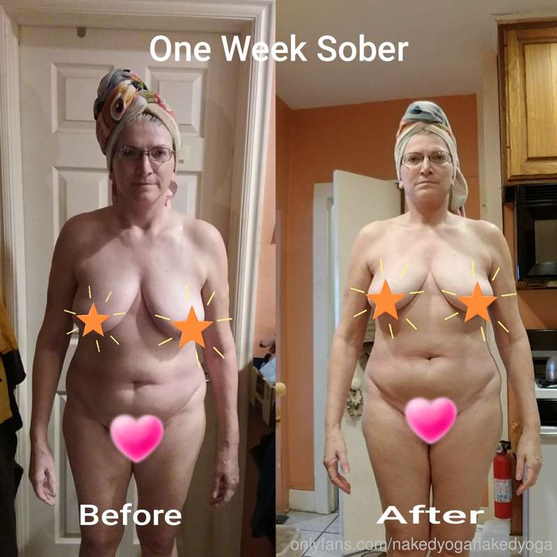 One week SOBER - Before and After. Instagram and UNCENSORED!..
