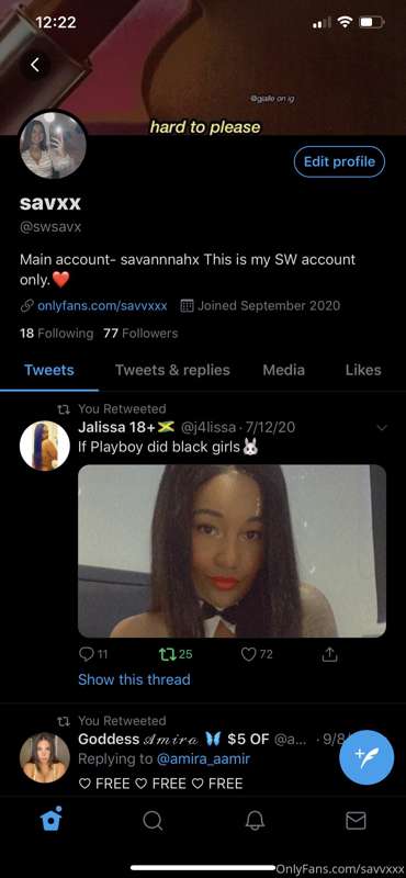 Y’all go follow my SW account. Keep updated on when and what..