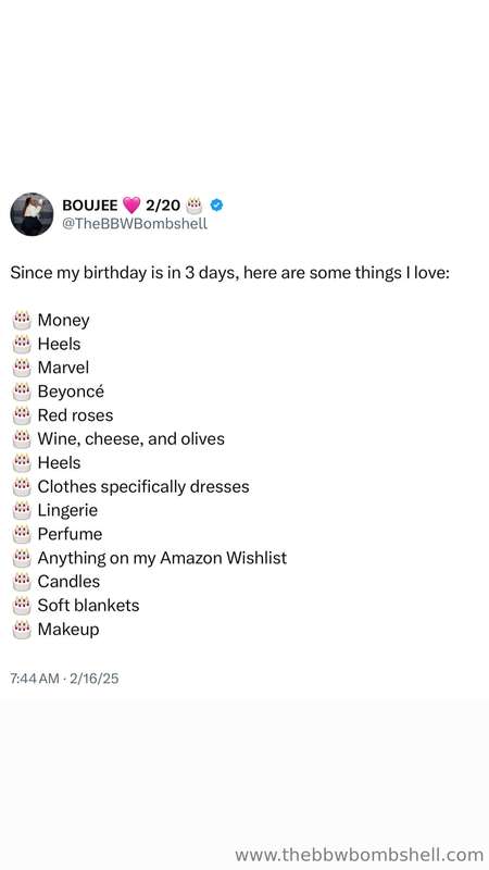 My birthday is officially in 2 days 🩷 If you’d like to get m..