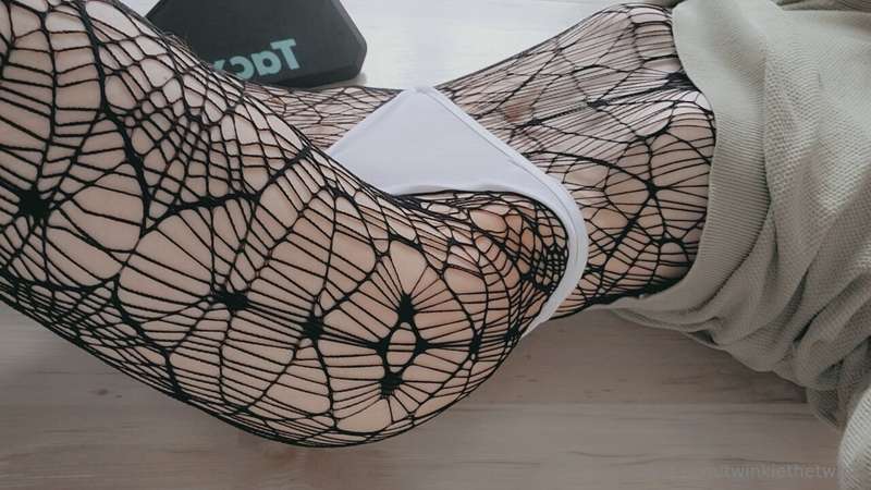 New fishnets :3 do they make me look like a hot goth girl? 🥺.. 11