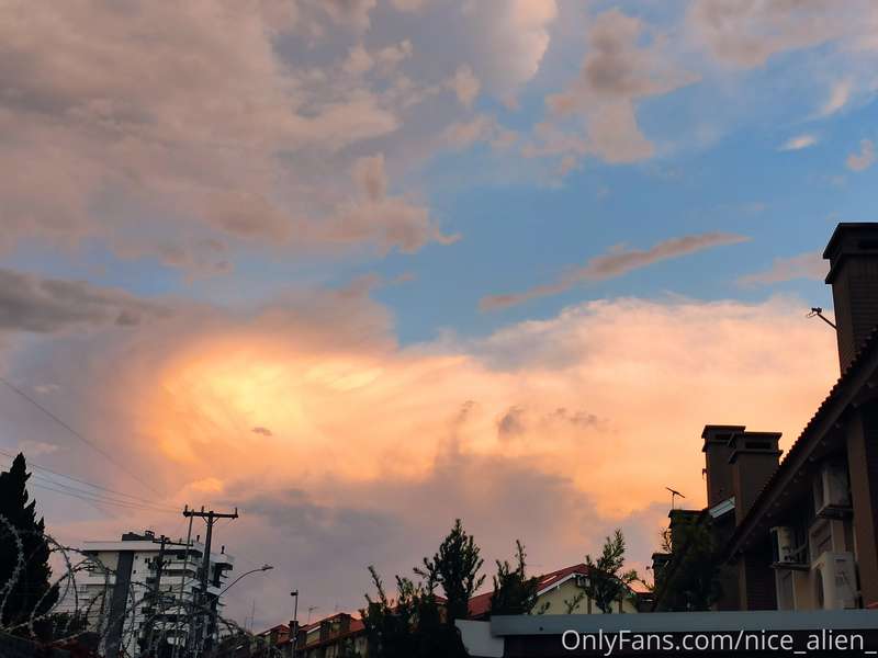 Sky's on fire