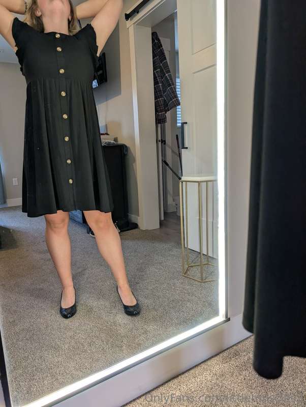 Love taking off my church dress!