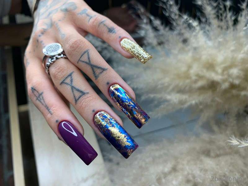 Sorry, but I want to show my fresh acrylic long nails & pedi.. 5