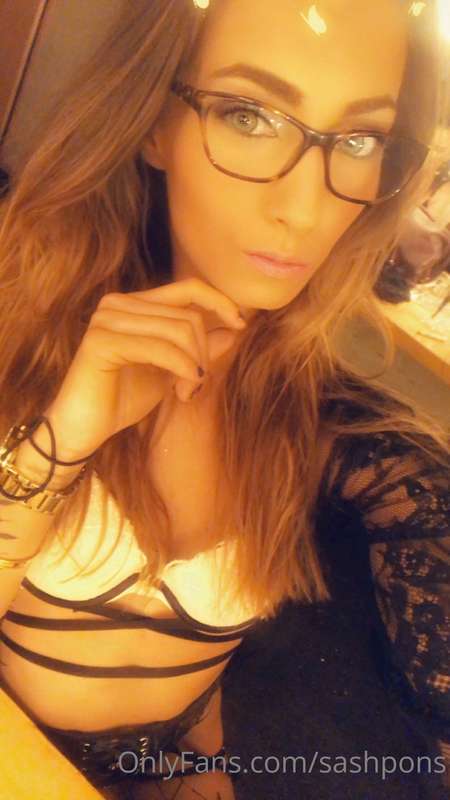Looking good wearing glasses 🤓 what do you think baby? 😍