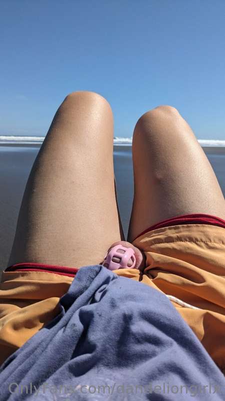 that moment when you are on vacation and locked in chastity .. 5
