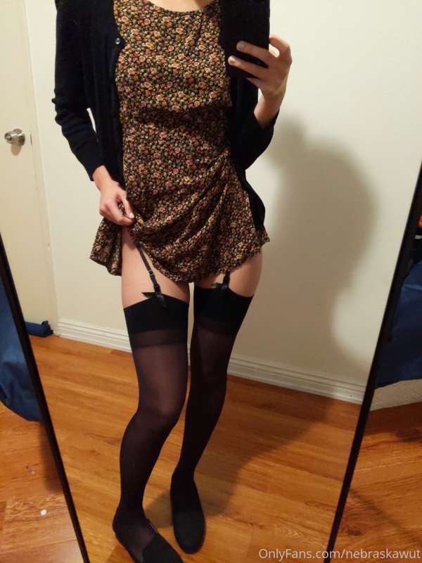 Sometimes I like to wear my naughtiest lingerie under someth.. 9