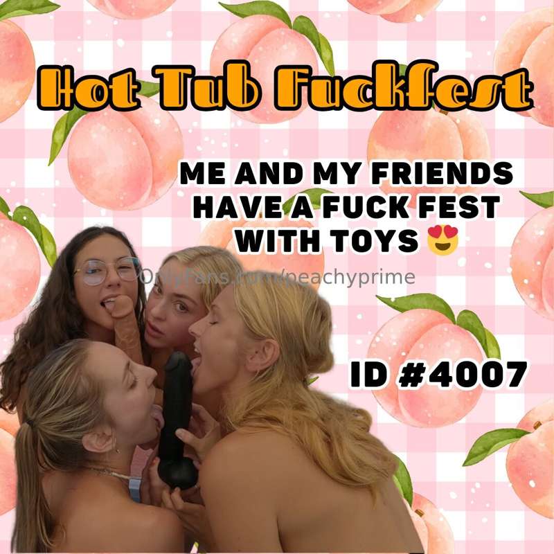 Friday Special: Four Naughty Girls, Two Massive Dildos & One..