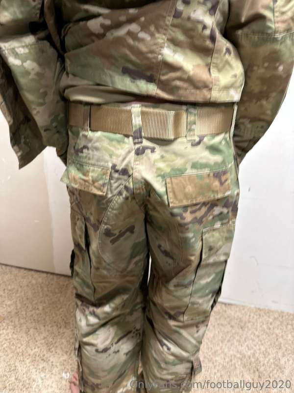 The private doing a little stripping down to his military br.. 9