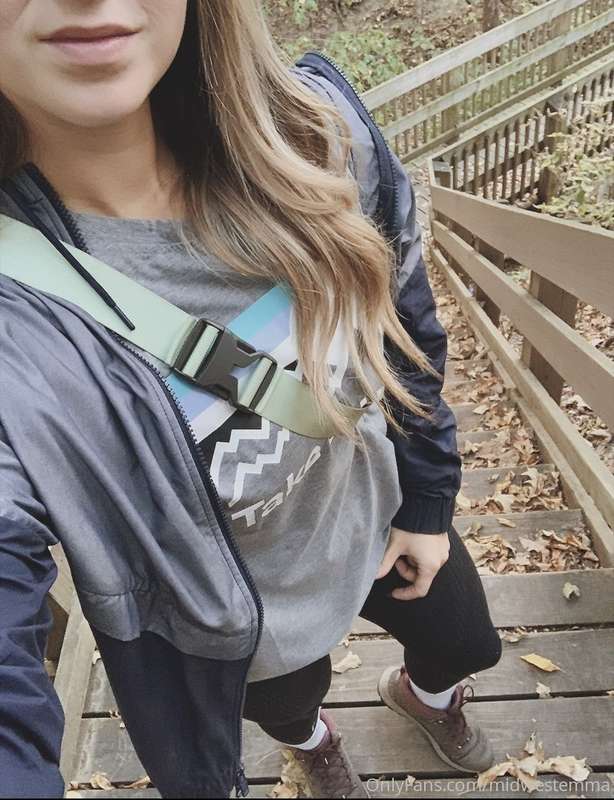 Taking pictures on a public trail is a real trick. I need a ..