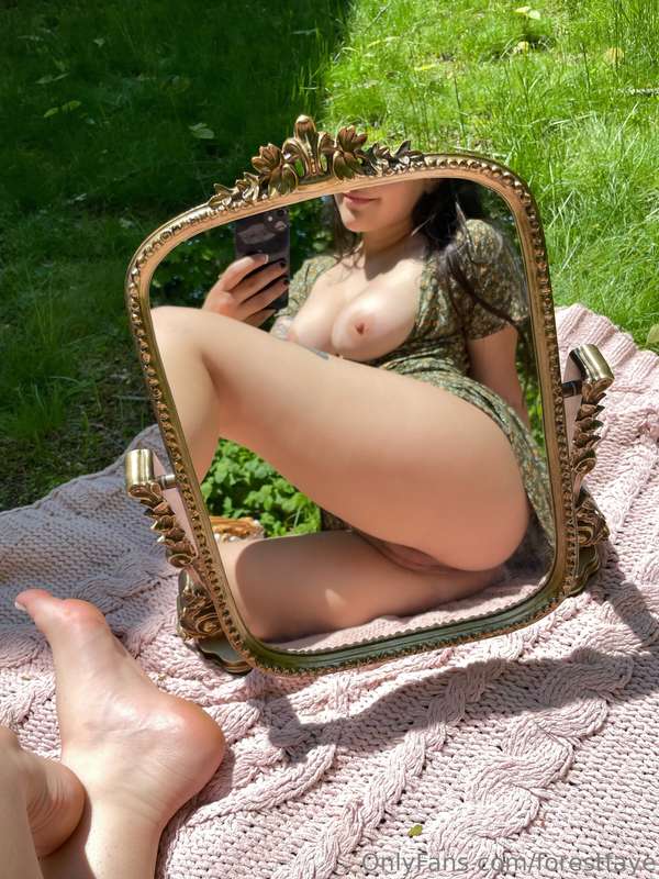 I love playing with myself in the sun hehe 🌞 1