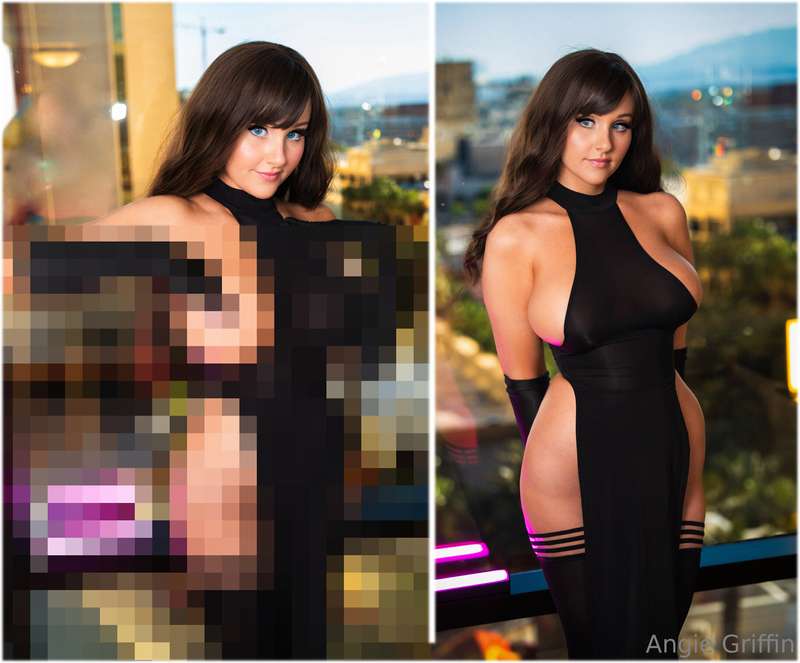 (same set as yesterday) You definitely can't wear panties or..