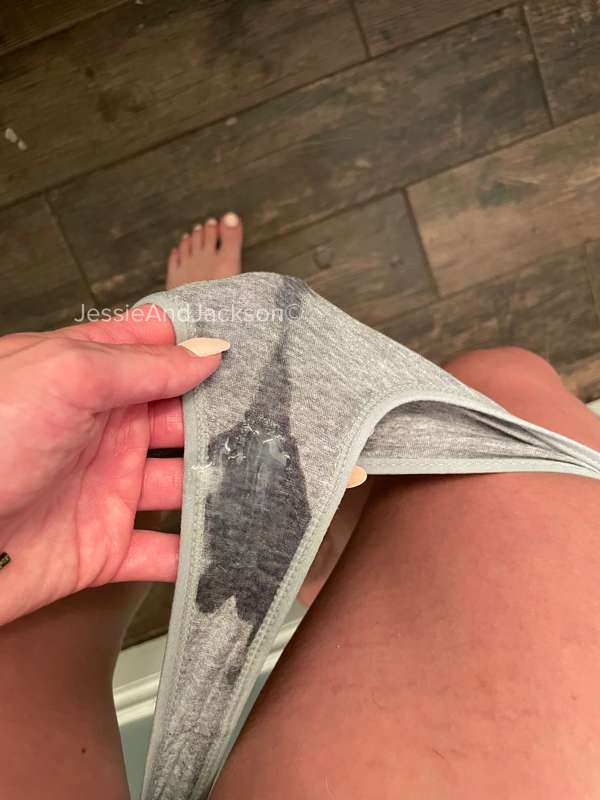 **Last nights creampied panties** 🤤
Such a nice big load I g.. 2