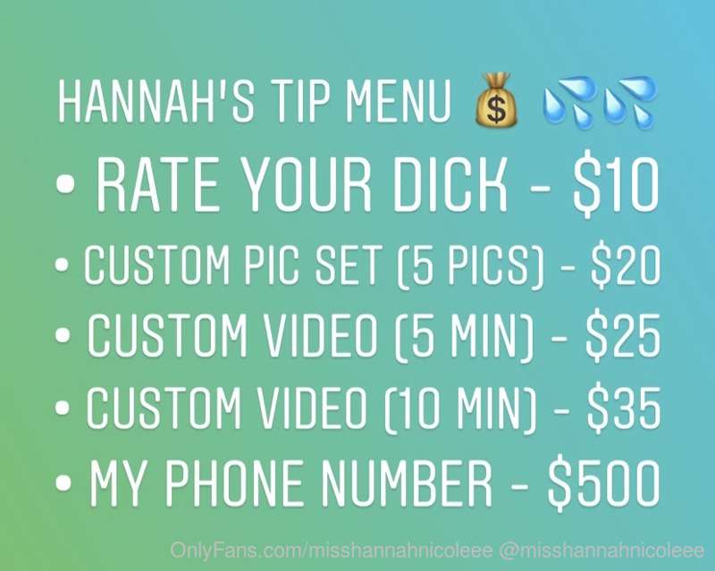Put together a hot tip menu for you guys make sure to tell m..