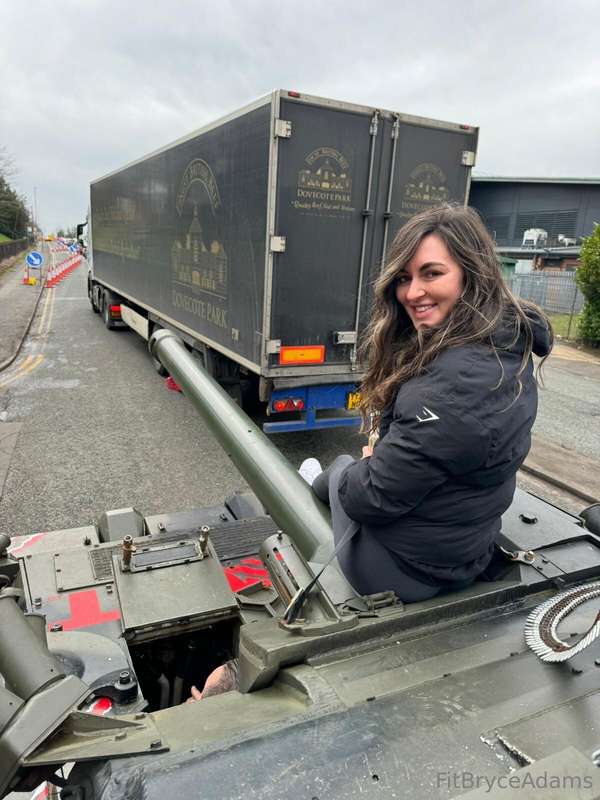 When someone cuts you off while riding on a tank 😁