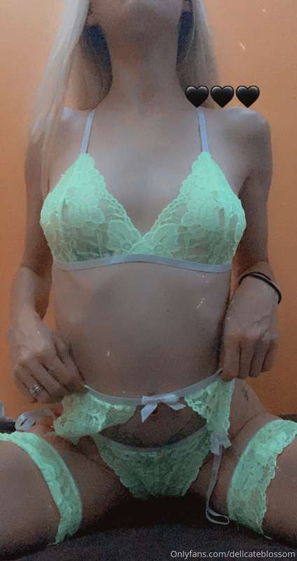 As promised, neon green lingerie, and two strip tease videos..