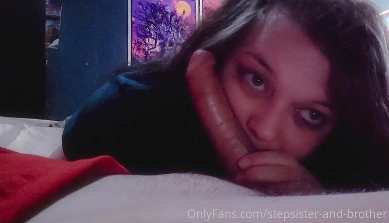 Laura snuggling her brother's throbbing hard dick ;P