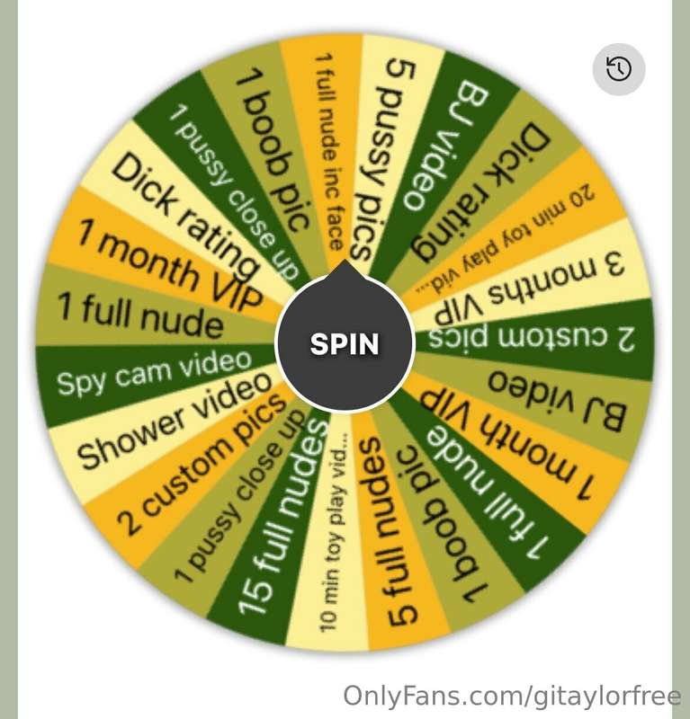 I WANT TO PLAY A GAME 💋 1 Spin $5 💋 3 Spins $12 💋 5 Spins $2..