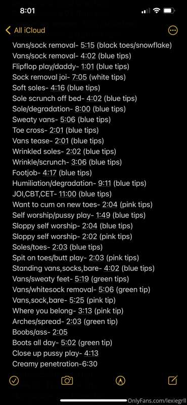 Just thought I’d post my PREMADE content list on here for yo.. 1