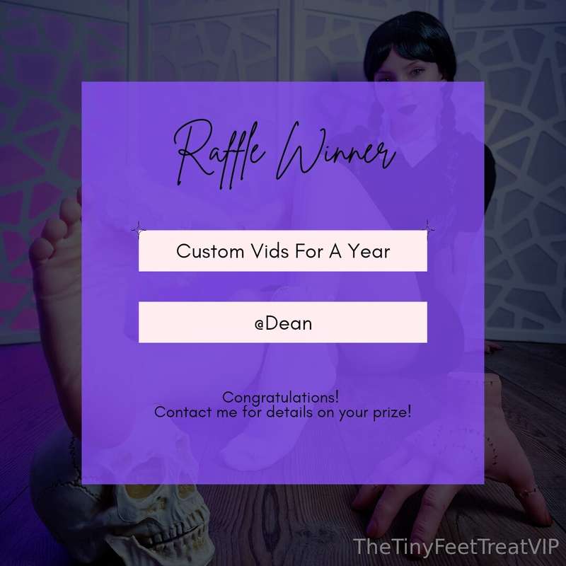 The winner of the "Custom Videos For A Year" raffle is...
