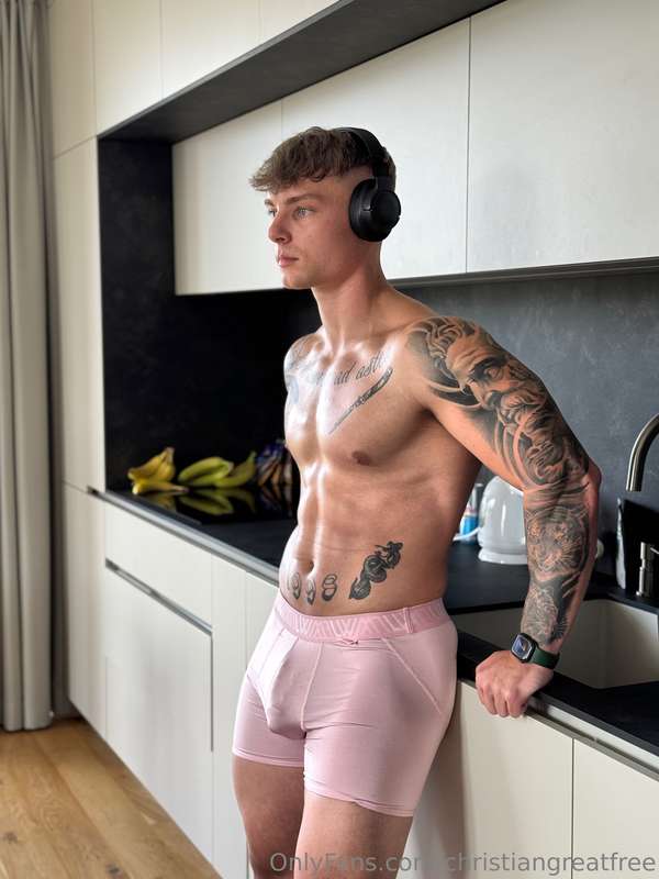 Listening to your naughty thoughts while showing off this bu..