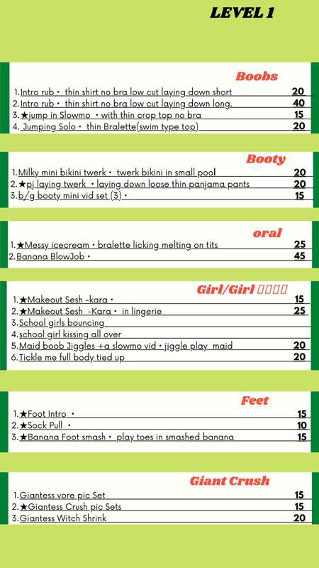 HERES MY MOST RECENT PRICE LIST ONLYFANS ISNT SENDING OUT TH.. 3