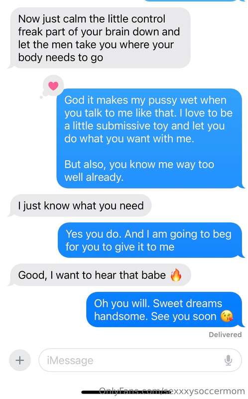 Texts from my bull last night. I think I’m going to have a v..
