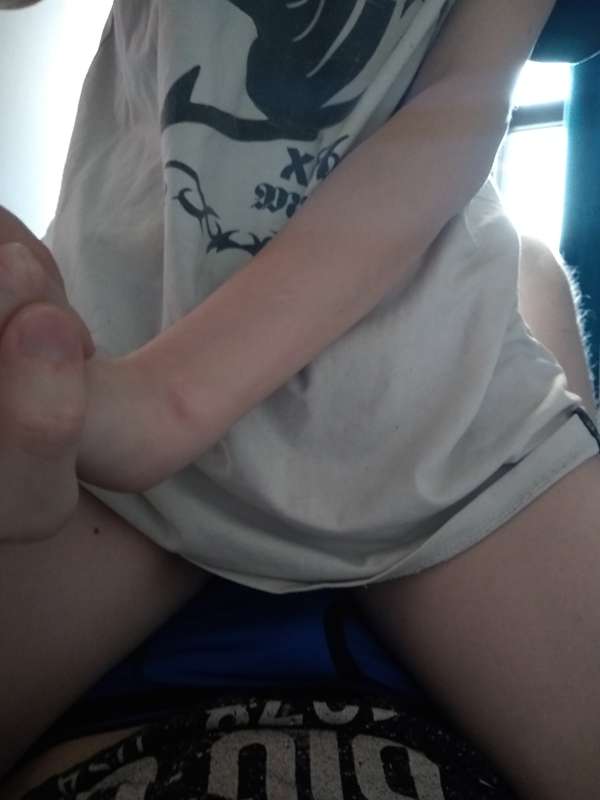 enjoy some candid photos of me wearing an anime t-shirt xD 5