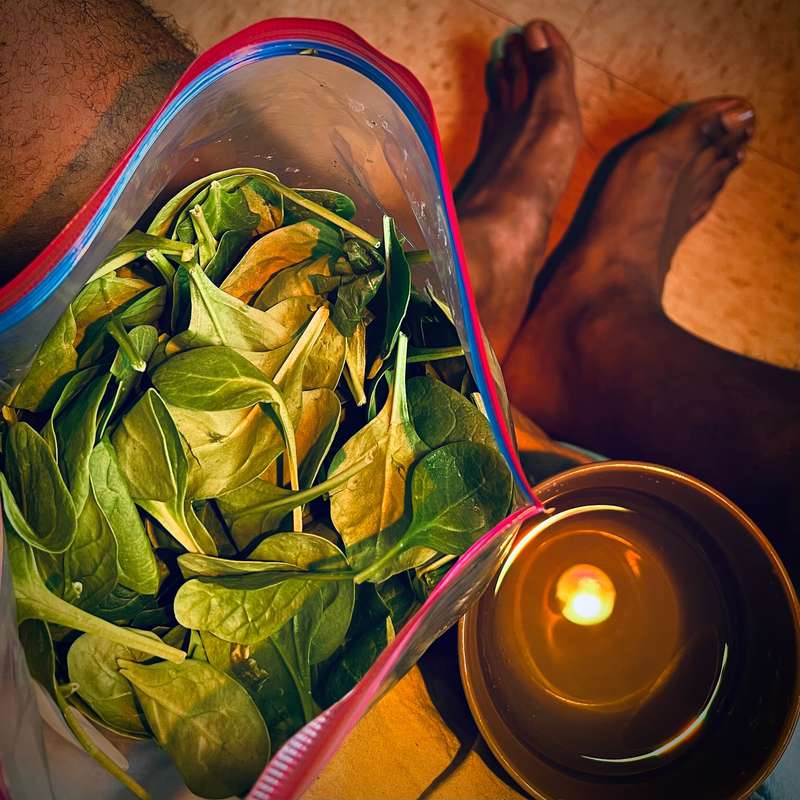 I got a fetish for spinach, water and [pedicured] toes… or w..