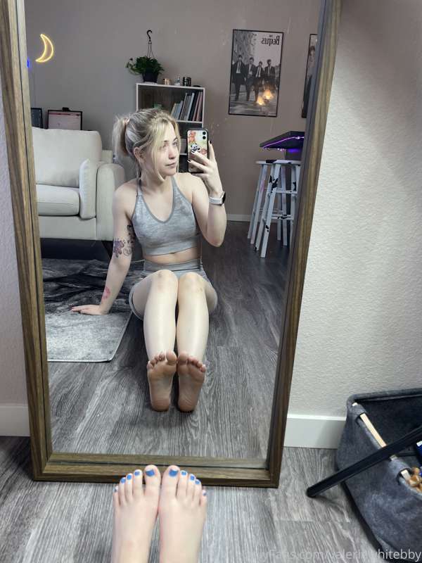 After workout mirror selfie’s 🥰💖 7