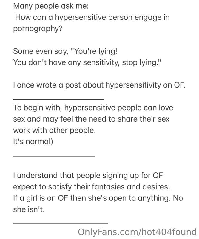 Many people ask me:
 How can a hypersensitive person engage .. 10