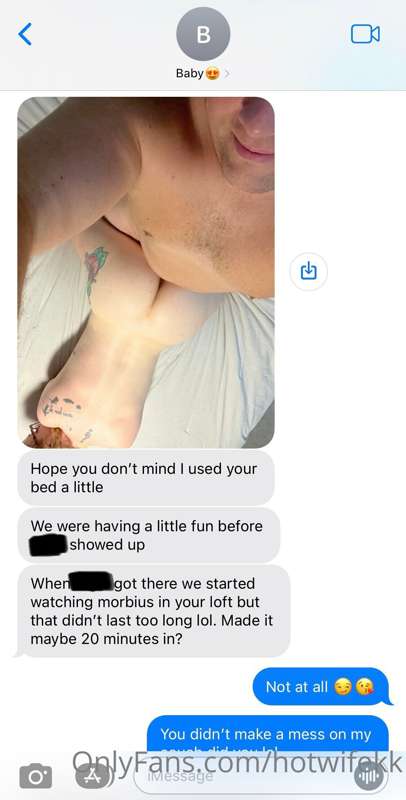 Boyfriend sent me these earlier while I was out. He used my ..