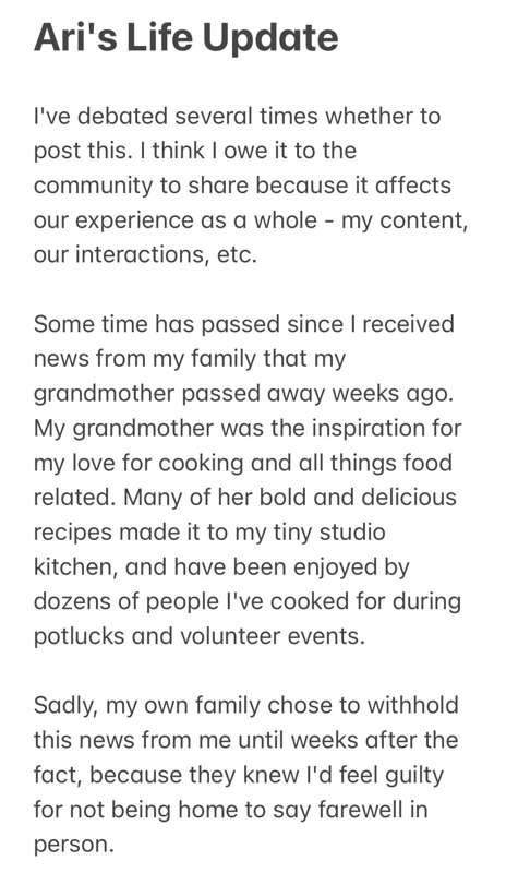 A Life Update 

Please skip if you'd like to avoid personal .. 3