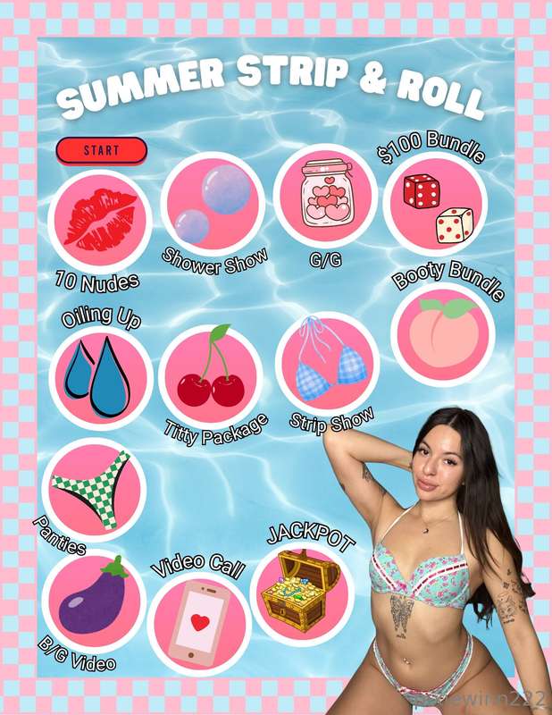 🌞🎲 SUMMER STRIP & ROLL 🎲🌞It’s hot out… and I’m about to make..