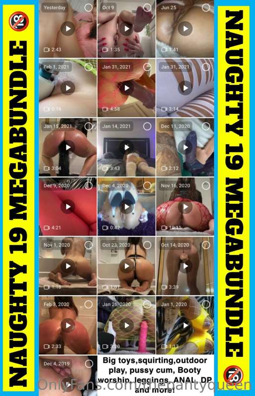 🔞NAUGHTY 19 MEGABUNDLE!🔞just $15! ✅Licking my squirt off the..