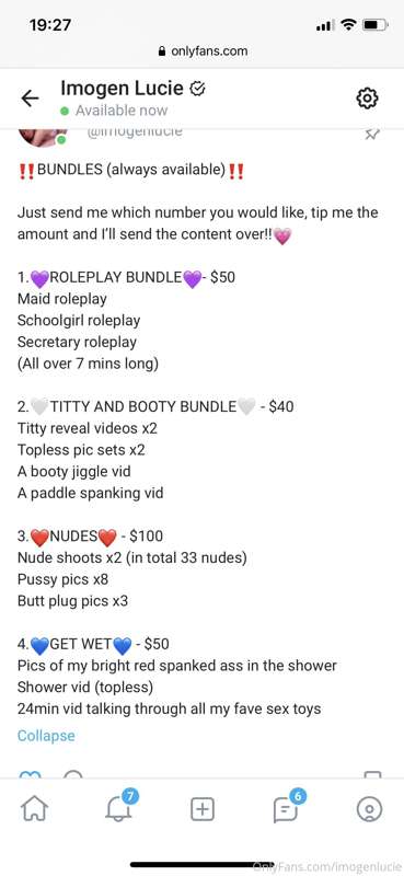 Reposting screenshot of my bundles just cos it can be a bit ..