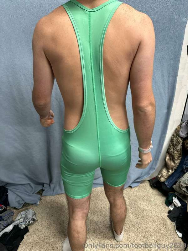 The new private in football gear and a wrestling singlet! 28
